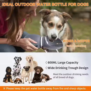 Usine Voyage Isolé Portable Chien Bouteille D'eau Pliable Silicone Chiot Petit Chat Mangeoire Durable pour Animaux De Compagnie - Product Image 6