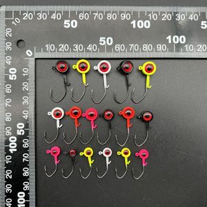 Top Right fh9007 <span class=keywords><strong>Jig</strong></span> đầu 1/16oz Bass câu cá lure <span class=keywords><strong>Jig</strong></span> đầu với đôi mắt to cho cá hồi Bass Neon Moon Eye <span class=keywords><strong>Jig</strong></span> - Product Image 3