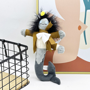 Pression Sebastian Solace jouets en peluche monstre de mer peluche poupée dessin animé sirène jeter oreiller effrayant coussin logo personnalisé cadeau - Product Image 5