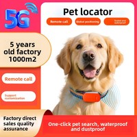 Intelligenter GPS-Haustier-Tracker Anti-Verlust-Ortung Vibrationsalarm IP67 Wasserdicht für Hunde und Katzen 140 Stunden Akkulaufzeit Multi-Karten-Tracking