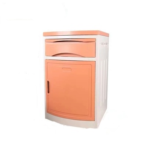 เฟอร์นิเจอร์ห้องพักในโรงพยาบาล โต๊ะข้างเตียงพลาสติก ABS พร้อมล้อเลื่อน - Product Image 4