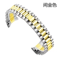 Brazalete Sólido 904L de Oro 9K-18K Estilo Presidente RLX para Rolex, Correa de Reloj de Lujo Personalizada y Accesorios, 13mm 17mm 20mm 21mm