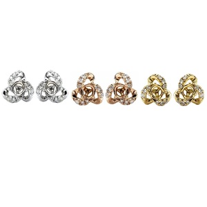 Proveedor de Hong Kong, Joyería de Último Diseño, Aretes de Diamantes Reales en Oro Blanco Sólido de 18K de Alta Calidad para Compromiso - Product Image 4