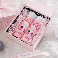 Boîte d'expédition en carton ondulé rose réutilisable avec doublure en éponge, ruban personnalisé en forme de cœur pour emballage cadeau haut de gamme, expédition e-commerce