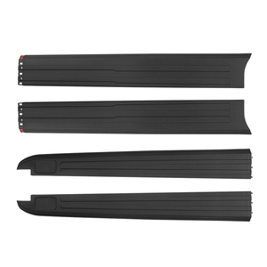 Couvercle de capuchon de Rail de <span class=keywords><strong>lit</strong></span> de camion de 5.5ft pour F150 2015-2020 Finition lisse Noir Bedrails Couvre W/Stake Trous Protecteurs <span class=keywords><strong>Kit</strong></span> de capuchon de moulage - Product Image 4