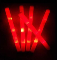 Bâtons en mousse allumés LED bâtons souples rallye Rave baguettes lumineuses multicolore Cheer clignotant Tube Concert pour les festivals fête