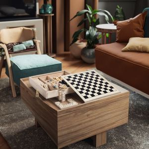 Hot Sale 5-In-1 Wooden Set Custom Logo Promotional Mikado/Chess/Checkers/Domino <b>Games</b> for Kids and Adults - Product Image 5