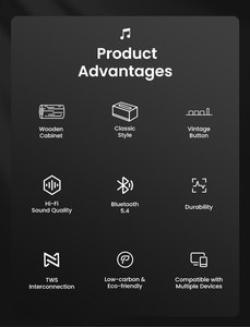 Majohun D002 120W Cao cấp Hifi Retro Loa Không Dây RGB AUX Surround Âm Thanh Rạp Hát Tại Nhà Ngoài Trời - Product Image 5