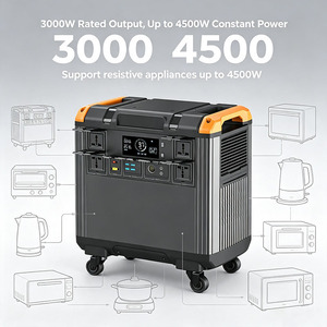 Station portable 3000W, batterie LiFePO4 5376Wh, générateur solaire MPPT, UPS, démarreur de secours pour la maison, le camping en plein air, l'utilisation en voiture - Product Image 2
