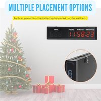 Jam Hitung Mundur Digital LED Tren 2025 Layar LED Besar Penghitung Waktu Mundur 999 Hari Kalender Hitung Naik/Turun Natal Kontrol Jarak Jauh