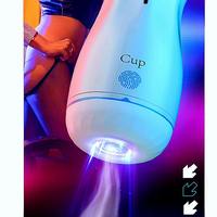 Jouet Masturbateur Masculin Automatique Inversé Étanche pour Adultes, Dispositif de Masturbation en Silicone Effet Peau Naturelle, Jouets Personnalisés pour Adultes