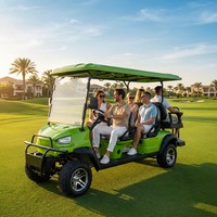 Voiturette de golf électrique surélevée, alimentée par batterie, 4+2 places, 6 places, scooter de golf, buggy de chasse