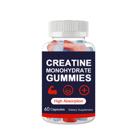 Bonbons Gommeux de Créatine Monohydrate Marque Blanche pour la Croissance Musculaire, Supplément Sportif pour Adultes Favorisant l'Équilibre Électrolytique, Poids 60 24