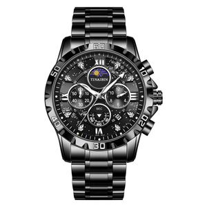 Relojes Poedagar de moda para hombre, cronógrafo de acero inoxidable, reloj de pulsera de cuarzo, resistente al agua, luminoso, para hombre. - Product Image 3