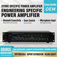 Système de sonorisation public 420W 5 zones, amplificateur mélangeur PA, montage en rack, Bluetooth, réverbération pour hôtel, école, mosquée, audio commercial