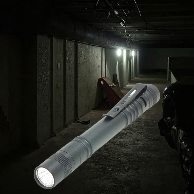 AAA LED Mini Flashlight Penlight EDC Medical UV IP65 Torch Pen 395nm Industrial Use Aluminum Alloy Body USB Charging Black