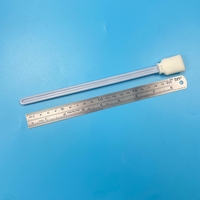 Hisopo de espuma de largo alcance de 230 mm, 50 unidades - Cabezal de 24 mm de ancho - para cabezales de impresión UV, solventes, DTF, ranuras de tinta, bandejas de goteo y rieles de carro
