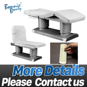 BonnieBeauty Electric <b>Adjustable</b> Spa Wooden Massage Table&facial Bed Electric Treatment Chair Facial Bed - Product Image 2