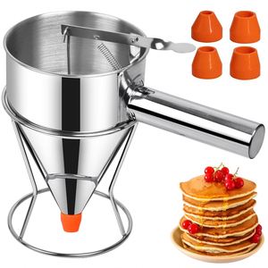 Dispensador de Masa para Panqueques de Acero Inoxidable, 600 ml, Ecológico, Apto para Lavavajillas, Acabado Espejo - Product Image 1