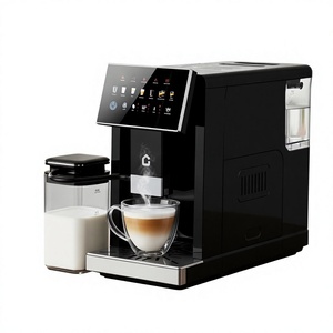 Machine à café entièrement automatique HIPRESSO CM1001 CM2001 CM3001, programmable, du grain à la tasse, en acier inoxydable noir - Product Image 2
