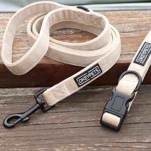 Collar de perro suave ajustable de fabricante, hebilla de liberación rápida, Collar de terciopelo de diseño de lujo de alta calidad para mascotas para perros pequeños - Product Image 5