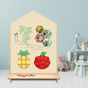 Lavagna per uso domestico senza polvere per bambini scritta in legno lavagna creativa per bambini - Product Image 2