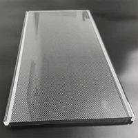 Panneau de guidage de lumière PMMA personnalisé, feuille LGP à points laser pour panneau lumineux LED, fabricant OEM