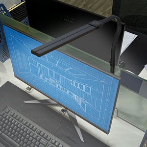 Lámparas de mesa con abrazadera de arquitecto más brillante, banco de trabajo Led, lámpara de escritorio de oficina para Monitor Studio - Product Image 4