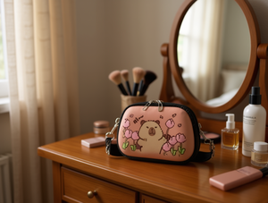 Borsa Cosmetica Kabibala a Forma di Cartone Animato, Semicircolare, Rigida, Piccola, in EVA con Chiusura a Cerniera - Product Image 2