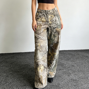 Pantalones Vaqueros Anchos Personalizados OEM ODM, Estilo Urbano, Lavado Vintage, Bordados e Impresos, para Hombre y Mujer - Product Image 2