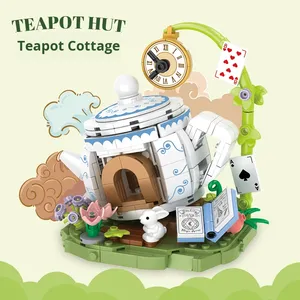 NOUVEAU D012 Série Ville de Contes de Fées Maison Jouet de Construction Éducatif pour Enfants à Petites Particules en Plastique Durable - Product Image 5