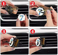 Accessoires automobiles Pinchao 2025, housses d'album personnalisées en plastique brun, diffuseur de parfum pour voiture, clip de ventilation, parfum longue durée