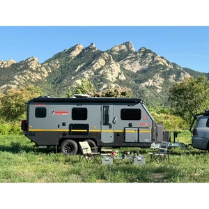 <span class=keywords><strong>Caravane</strong></span> hybride à double essieu renforcée prête à être expédiée - Châssis robuste pour le <span class=keywords><strong>camping</strong></span> tout-terrain extrême - Product Image 2