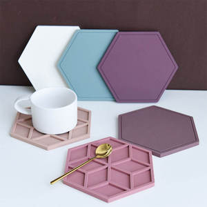 Cocina a granel <span class=keywords><strong>restaurante</strong></span> taza de café cerveza té calor personalizado en forma de silicona caucho PVC posavasos Diseño conjunto para bebida - Product Image 3