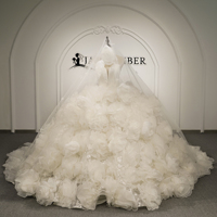 Robe de mariée princesse en organza à étages Jancember GT26076, élégante et volumineuse, Vestido De Noiva