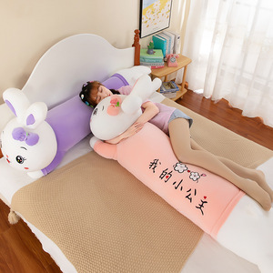 かわいい長いうさぎのぬいぐるみ枕、寝室の装飾や睡眠の仲間として使える柔らかいぬいぐるみ人形 - Product Image 3