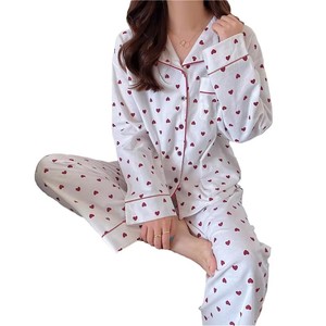 Pigiama di Alta Qualità in Morbida <span class=keywords><strong>Seta</strong></span> Artificiale con Stampa Personalizzata, Set da 2 Pezzi con Pantaloni Lunghi per Donna, Ideale per Casa - Product Image 5