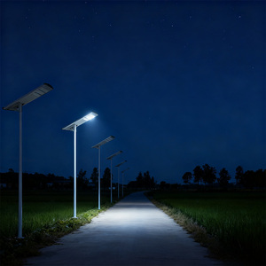 Lampadaires solaires à détection de présence humaine avec LED ultra-lumineuses et étanchéité IP65 pour l'éclairage routier et l'éclairage extérieur LED - Product Image 4