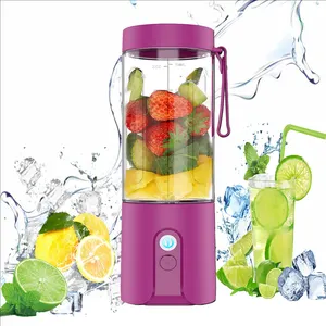 Hochwertiger elektrischer wiederaufladbarer mini 12 v Fruchtsaft tragbarer Entsafter Flaschenmixer für Shakes und Smoothies Mixer