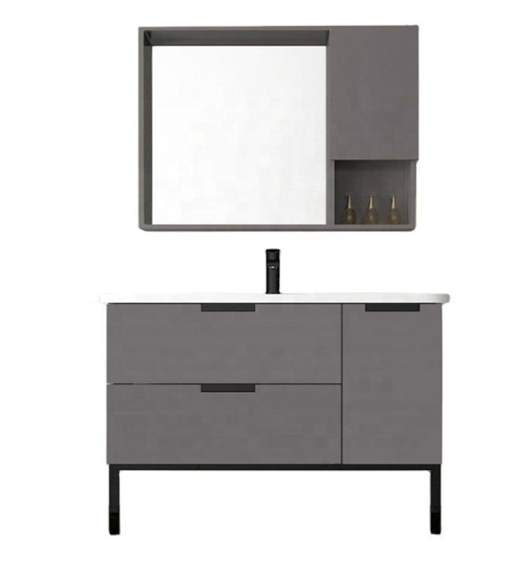 Fashion Furniture Customized Wooden Modern Style Simple Design Vanity Bathroom Furniture Cabinet