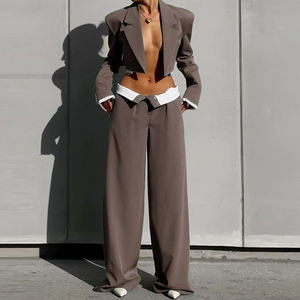 New Fashion Short With Color-Crossing Pants Women's 2 Piece <b>Set</b> Fashion - Product Image 5