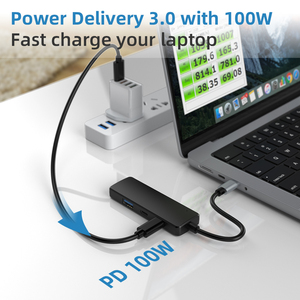 ABS Mini 2 Loại C Cổng USB HUB 4 trong 1 USB 3.0 5Gbps USB C HUB với 4K HDMI - Product Image 4