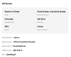 Citrate de sodium en poudre de qualité alimentaire 99 %, fourni par l'usine, pour régulateur d'acidité et émulsifiant dans l'industrie alimentaire - Product Image 6