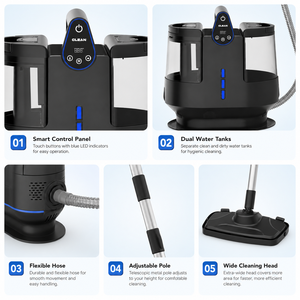 Professional Multi Surface Steam Cleaning Equipment Steam Mop <strong>Cleaner</strong> for Tile Hardwood and <strong>Laminate</strong> Floors - Product Image 2