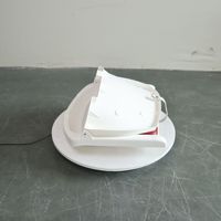 Chaise de pêche en bateau rouge et blanc simple en cuir PU pliant siège à dossier bas chaise multifonctionnelle Yacht voiture RV bateau accessoires