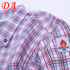 Chemise à manches longues ignifuge et respirante <span class=keywords><strong>FR</strong></span> Clothing's Grid, vente en gros, coton, lutte contre les incendies, antistatique, vêtements de sécurité - Product Image 4