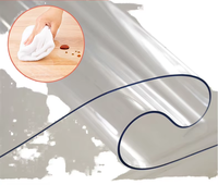 Tiptop Rouleau de PVC souple transparent Flexible Feuille de plastique vinyle transparent pour couverture de table et utilisation de rideaux