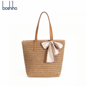 Boshiho Summer Straw <b>Bag</b> Hobo <b>Beach</b> Shoulder <b>Bag</b> <b>Women</b> Vintage Lightweight Foldable Tote <b>Beach</b> <b>Bag</b> for Travel - Product Image 1