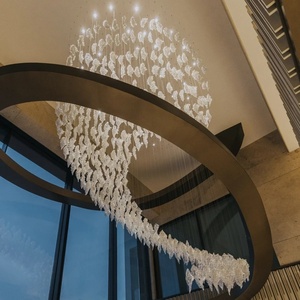 Candelabro de escalera de Villa mejor visto, lámpara colgante de cristal <span class=keywords><strong>para</strong></span> comedor, lámpara colgante <span class=keywords><strong>para</strong></span> decoración de diseño de <span class=keywords><strong>interiores</strong></span>, iluminación - Product Image 1
