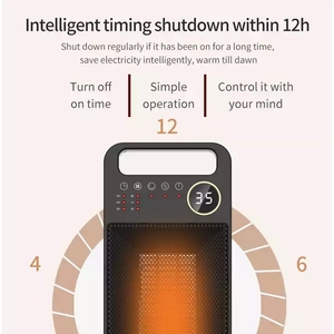 المحمولة لهب سخانات كهربائية 110V Aquecedores دي Ambiente منفذ الموقت الفضاء التحكم عن بعد مع مروحة Ptc سخان من السيراميك - Product Image 4
